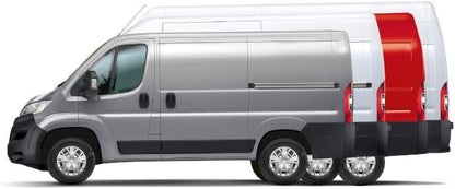 Dolphin Automotive Hoogwaardige OEM-stijl remlicht achteruitrijcamera voor Opel / Vauxhall Movano vanaf 2022 (camera met 7 inch spiegelmonitor)