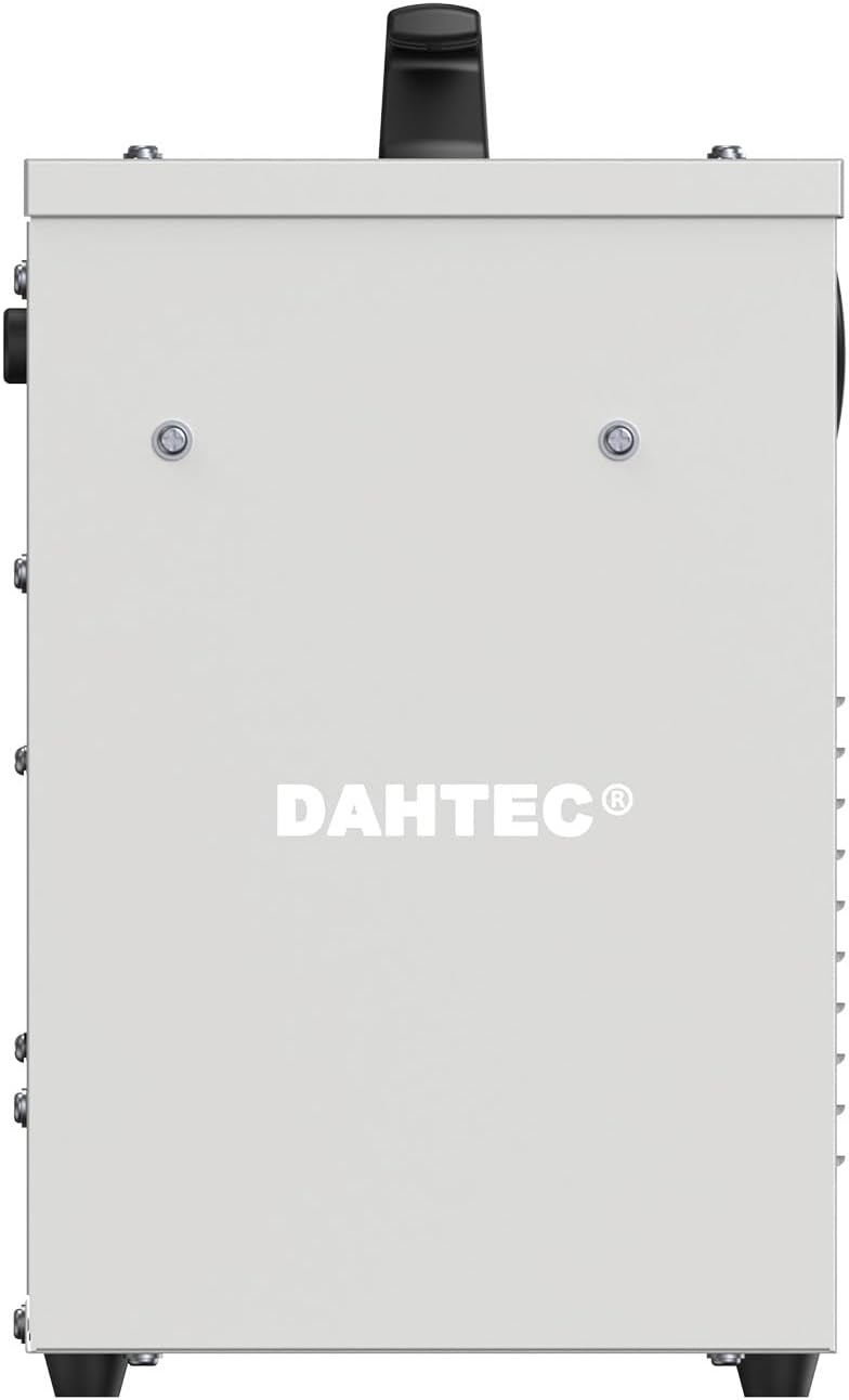 2000W Verbeterde Elektrische Ventilatorverwarmer - Stalen Behuizing - Industriële Draagbare Kachels - Thermostaat & Oververhittingsbeveiliging - Ideaal voor Bouwplaats, Garage, Kas