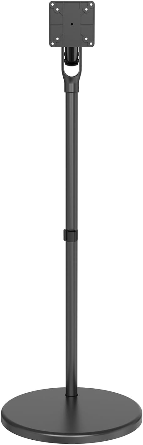 Maclean MC-970 Mobiele Monitor/TV-Stand op Wielen voor 17-35" Schermen, Vrijstaand, VESA 75x75 100x100, Belastbaarheid van 2 tot 10 kg, Kantelbaar en in Hoogte Verstelbaar (Zwart)
