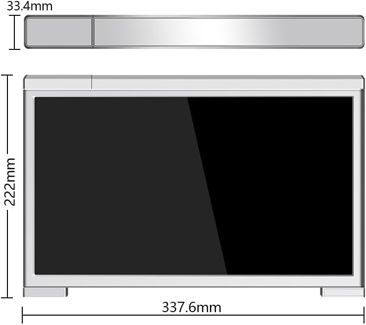 FullHD 1980p IPS 35.6 cm (14") Dual Monitor for Laptop, Dual Screen, Triple Screen for Laptop, Portable Dual Screen Monitor, Compatible with 13-16.5 Inch Windows/Mac/Chrome - QUORE
