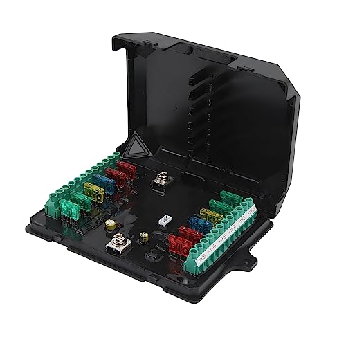 12-voudig Schakelpaneel, 12V 24V Multifunctionele Tuimelschakelaar Momentary Circuit Control Relay System Box voor Truck RV Offroad Marine, Waterdichte