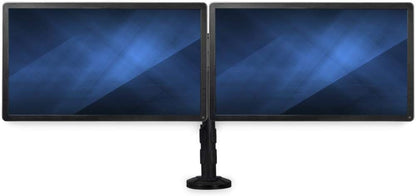 StarTech.com Dubbele monitorhouder - Ondersteunt monitoren van 13 '' tot 27'' - Verstelbaar - Bureauklem of doorvoergat bureausteun voor dubbele VESA-monitoren - Zwart (ARMBARDUOG)