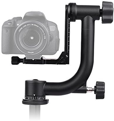 Andoer Zwaar Duty Gimbal Hoofd Statief Met Arca Swiss Quick Release Plaat Aluminium Statief Hoofd Dslr Max. Belasting 30lbs/13.6Kg