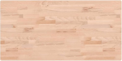 Houten Badkamerblad – Werkblad – Plank – Aanrechtblad – Blad – Massief Beukenhout – 100x50x2,5 cm – Afgeronde Hoeken – Duurzaam En Gemakkelijk Schoon Te Maken