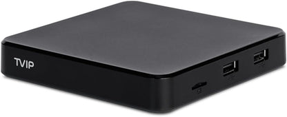 TVIP S-Box v.706 4K UHD Android 11 IP-ontvanger (HDR, Dual WiFi, LAN, Bluetooth, HDMI, USB, MicroSD)