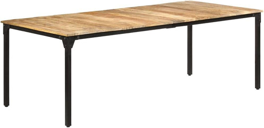 Dining table 220x100x76 cm raw mango wood