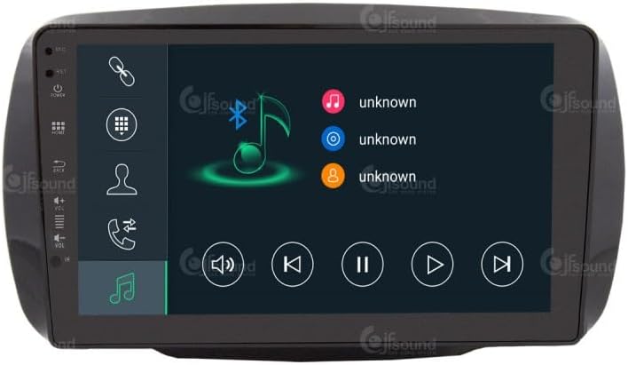 Specifieke autoradio voor Smart mit serienmäßiger Tom-Tom-Navigation Android GPS Bluetooth WiFi USB DAB+ Touchscreen 9" 8core Carplay AndroidAuto
