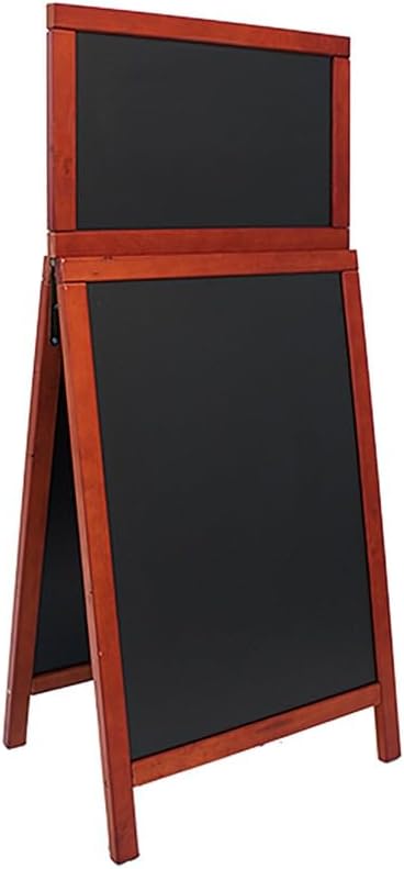 Securit 55 x 120cm Gelakte afwerking Duplo Top Krijtbord Uitbreiding - Mahonie
