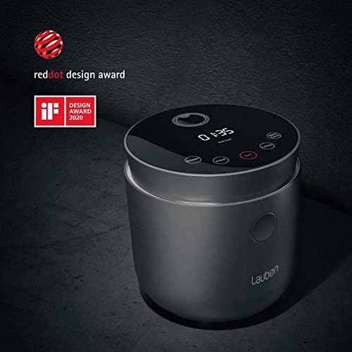 Lauben Low Sugar Rice Cooker 1500AT Rijstkoker met lage suikerfunctie, inhoud 1,5 l, timer, warmhoudfunctie, binnenbak vaatwasmachinebestendig, antiaanbaklaag