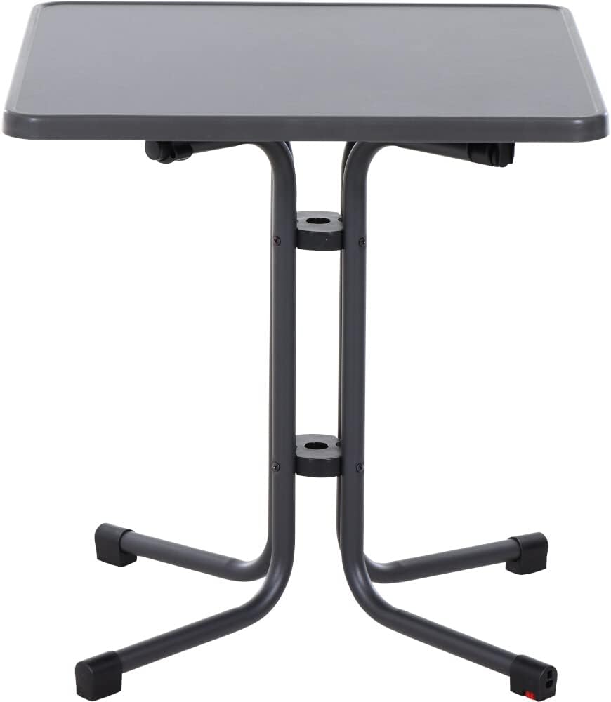 Siena Garden Paco klaptafel 67x67 mat antraciet staal/melamine
