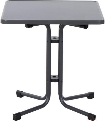 Siena Garden Paco klaptafel 67x67 mat antraciet staal/melamine