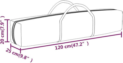 vidaXL Partytent inklapbaar 3x6 m wit