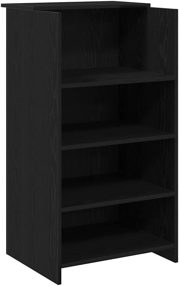 vidaXL Reception desk 100x50x103.5 cm wood white, reception desk, office reception, check-out desk, salon reception, reception bar, hotel reception