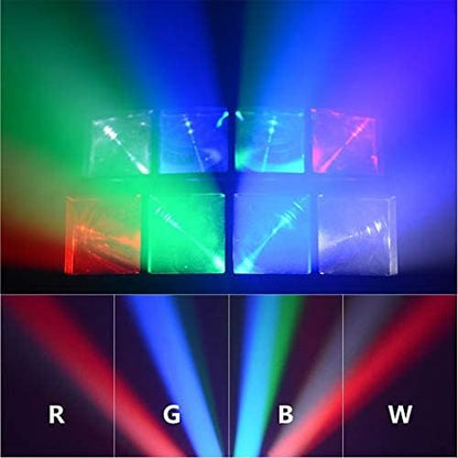 BETOPPER DMX512 Mobile Headlights Disco Lights Stage Lights Mini Spider Party Light RGBW DMX512 High Energy Activation Halloween Party Club Bar Home Pack of 2