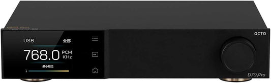 DAC – Digitaal Analoog Converter – Audio Converter – HiFi DAC – Zwarte Stationaire DAC – Bluetooth 5.1 met LDAC – Display en RCA en XLR aansluitingen