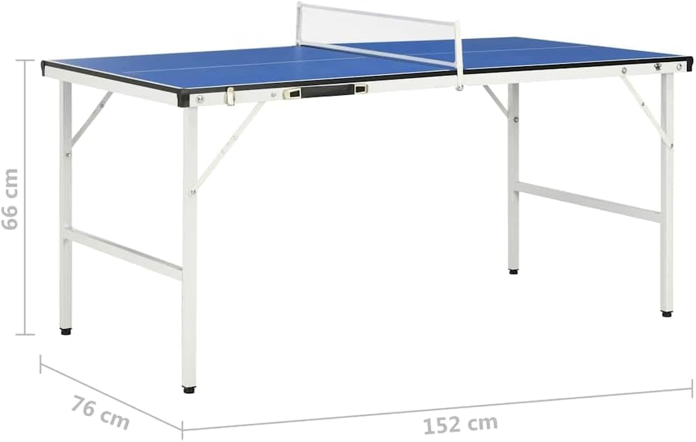 Tafeltennistafel – Pingpongtafel – Mini Tafel – Inklapbare Tafel – Indoor & Outdoor – Compact Formaat – MDF Blad