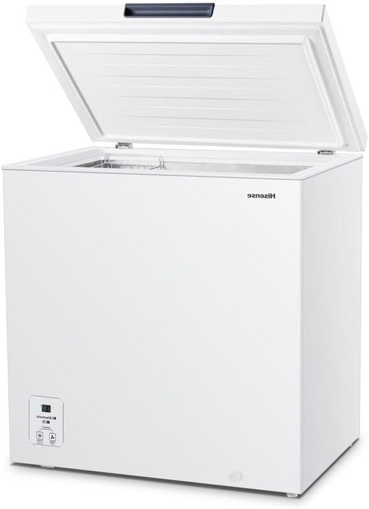 Hisense FT184D4AWYE Horizontal Freezer Basket with Handle, Electronic Temperature Control, with 142 L Net Volume, Quiet, 40 dBA, White - QUORE