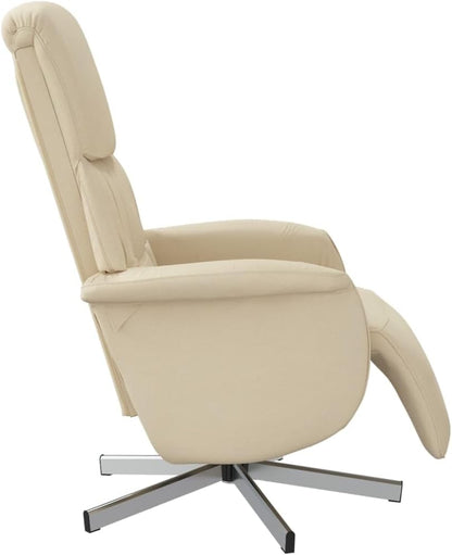 Fauteuil Verstelbaar Met Voetensteun – Relaxfauteuil – Leunstoel – Draaifauteuil – Luie Stoel – Comfortabele Stoffen Bekleding – 360° Draaibaar