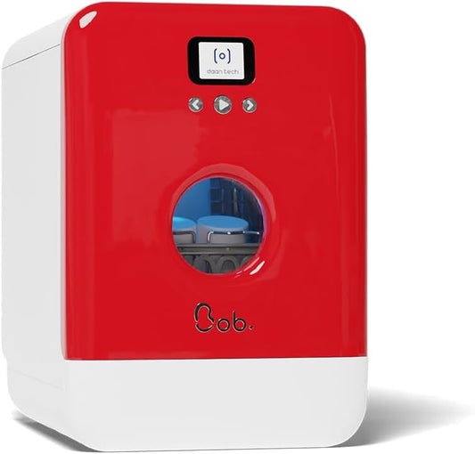Compacte Vaatwasser – Mini Vaatwasser – Vrijstaande Vaatwasser – Kleine Vaatwasser – Draagbare Vaatwasser – 34 cm Breedte – Ingebouwde Watertank & Natuurlijk Droogsysteem