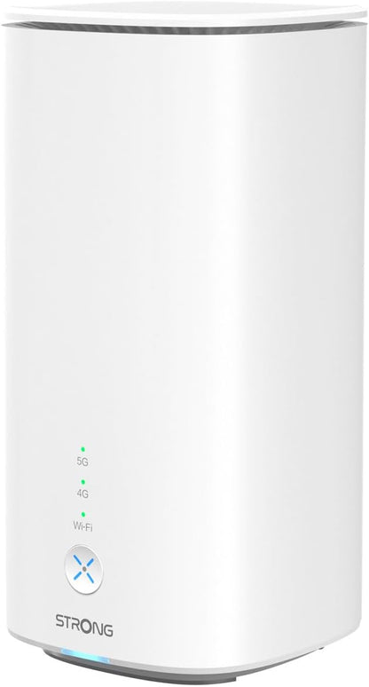 STRONG 5G router simkaart, 3,5 Gbit/s-poort met 2X LAN-aansluiting, aansluiting voor vaste netwerk, Wi-Fi 6 AX3000, grote dekking, 5GROUTERAX3000
