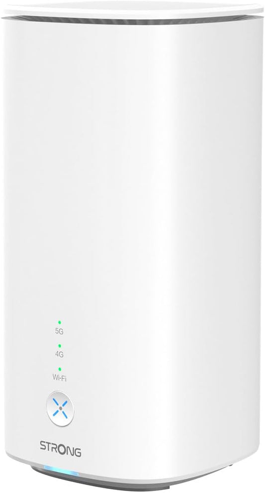STRONG 5G router simkaart, 3,5 Gbit/s-poort met 2X LAN-aansluiting, aansluiting voor vaste netwerk, Wi-Fi 6 AX3000, grote dekking, 5GROUTERAX3000