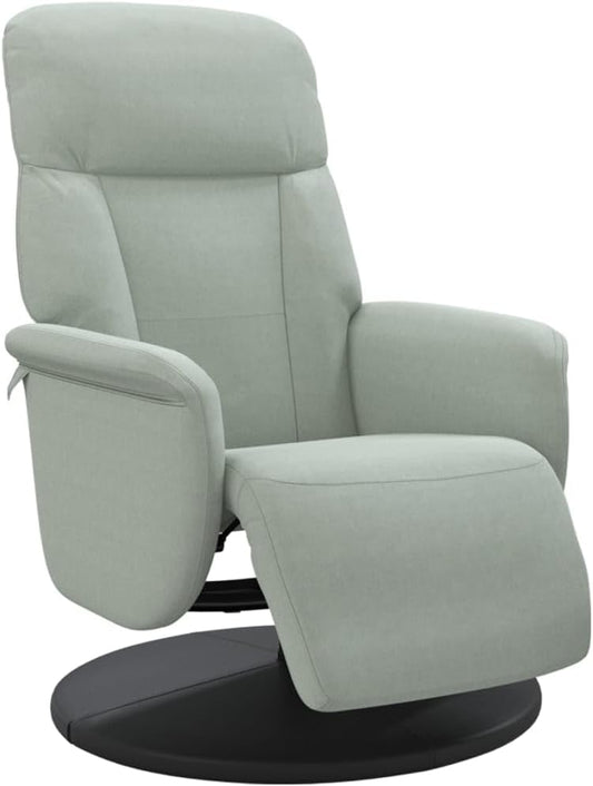 Verstelbare Fauteuil – Relaxfauteuil – Leunstoel – Draaifauteuil – Tv Stoel – 360 Graden Draaibaar – Fluwelen Bekleding Lichtgrijs