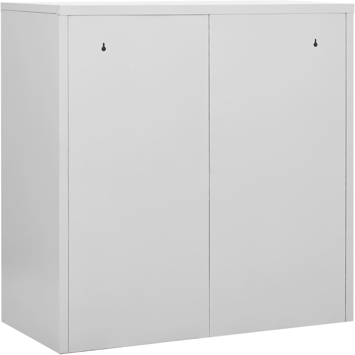Gecheer Metal Lockers Storage Cabinet Storage Cabinet Lockable Cabinet, Living Room and School Locker Organizer with Doors and Locks Light Grey and Blue 90x45x92.5cm Steel 2 - QUORE