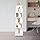 Bookcase, 5-Tier 360° Rotatable Freestanding Book Holder with Universal Wheels for Storing a Large Number of Books, Magazines, Craft Decorations, CDs, Etc. (White) - QUORE