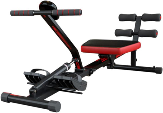 Kendox RowShaper - Rowing machine for home - Fitness device for cardio and strength training - Fitness Rowing device with LCD display for home training - Load capacity up to 120 kg - QUORE