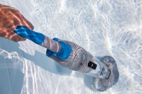 Gre VCB50P Action Vac elektrische stofzuiger, multispeed, voor zwembaden en spa's, grijs/blauw