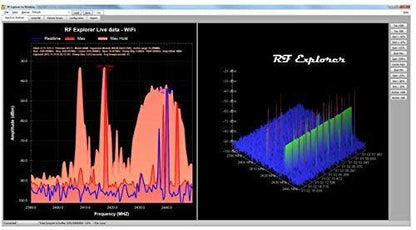 LATNEX SPA-3G Combo RF Explorer spectrumanalysator - handheld RF-frequentieanalysator en RF-spectrum WIFI HAM-radio WiFi-netwerk audio frequentiesignaal analyzer - Inclusief software