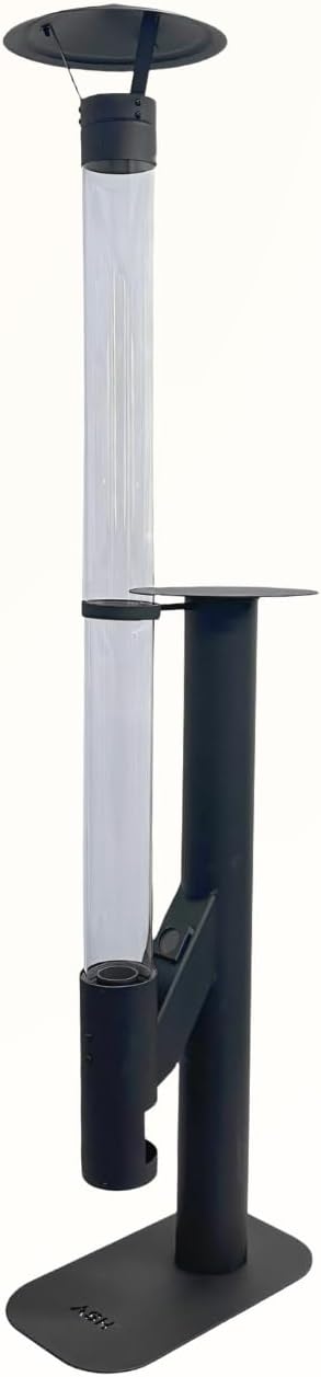 Pelletkachel – Terrasverwarmer – Terrashaard – Rookarme Buitenhaard – Buitenkachel – 183 cm Hoog – Duurzame Rookvrije Verbranding