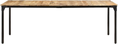 Dining table 220x100x76 cm raw mango wood