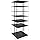 360° Floor Stand Rotating Shoe Organiser, Shoe Rack, Rotating Shoe Rack, Multi-layer Shoe Stand, Swivel for Placement, Shoes, Hats, Handbags etc. (6 Floors, Black) - QUORE