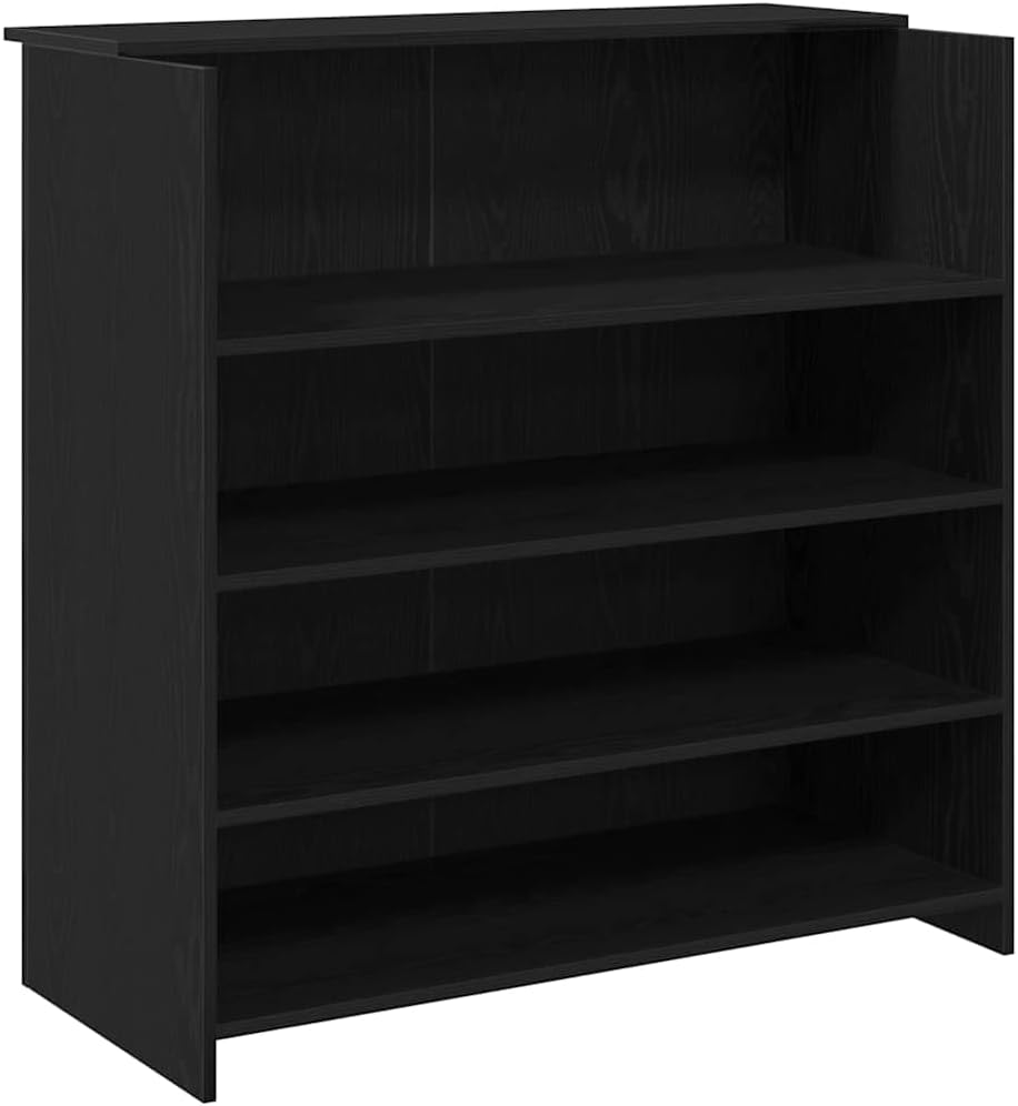 vidaXL Reception desk 100x50x103.5 cm wood white, reception desk, office reception, check-out desk, salon reception, reception bar, hotel reception