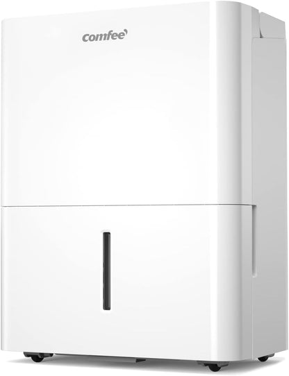 Comfee luchtontvochtiger App-compatibel wifi-bediening, ontvochtiger 20 l in 24 uur, Ruimtegrootte ca. 100 m3 (40 m2) , 170 m3/h luchtvermogen, 3 standen, MDDF-20DEN7-WF, Wit