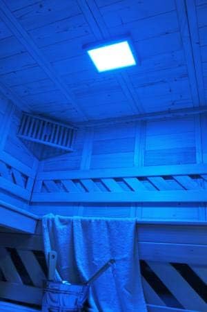 Infrarood Sauna led gekleurd licht met RF afstandsbediening/fuwarm LED sauna chromotherapie voor infraroodcabines