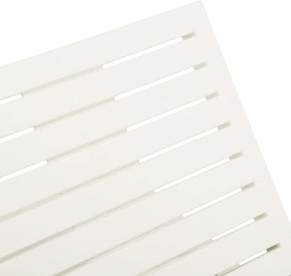 Ligbed – Zonnebed – Ligstoel – Lounger – Tuinbed – Kunststof – Wit – Verstelbare Rugleuning – Lichtgewicht Design