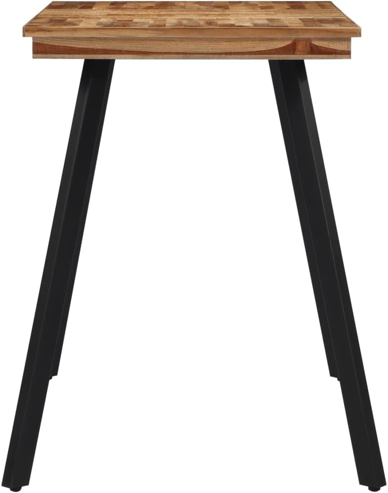 vidaXL Dining table 120x62x76cm solid teak wood, dining table, kitchen table, black dining table, table, dining table, wooden table, wooden dining table