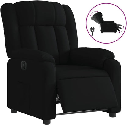 Elektrische Massagestoel – Fauteuil – Relaxstoel – Ligstoel – Tv-Stoel – Verstelbare Rugleuning en Voetsteun – 6-Punts Vibratiemassage – Lichtgrijze Gestoffeerde Zitting