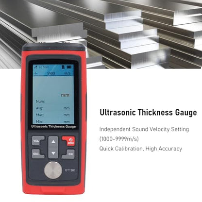 Industriële Diktemeter, Ultrasone Diktemeter 1-300 Mm, met Gegevensopslag 1500, Snelle Microprocessor, voor Metaal, Kunststof, Glas, Keramiek, Staal, Compact