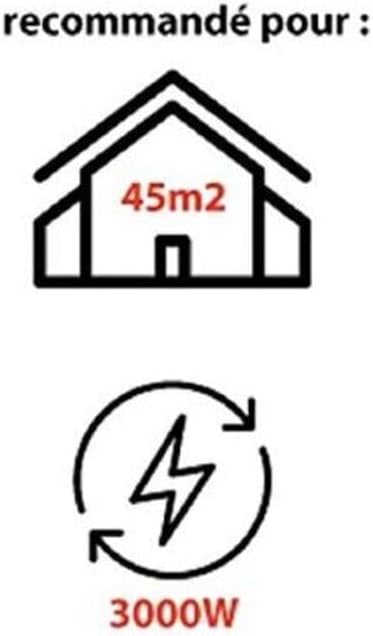Ventilatorkachel 3000 W Voor Max. 40 M² – Werkplaatskachel – Werkplaatsverwarming – Heteluchtkachel – Bouwkachel – 2 Warmtestanden – Draaibaar Van 0 Tot 60°