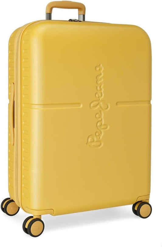 Pepe Jeans Highlight Middelgrote koffer, 48 x 70 x 28 cm, citroenboom, 48 x 70 x 28 cm, middelgrote koffer
