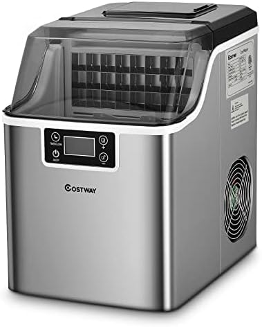 FANTAST 3,2L ijsblokjesmachine incl. schep timer / 24 ijsblokjes in 15min / 18kg 24u / LCD-display
