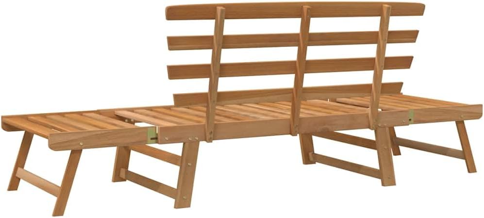 vidaXL Garden bench 2-in-1 190 cm solid acacia wood