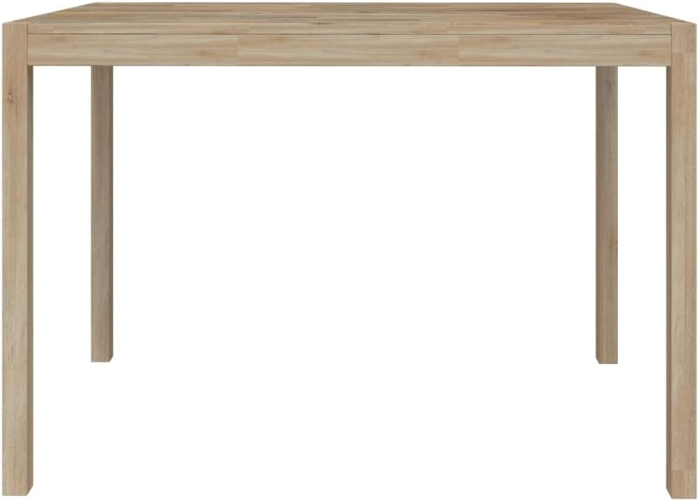 vidaXL Dining table 110x70x75 cm solid acacia wood