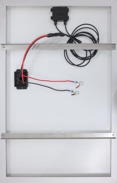 Brama West Kerbl 70601 Solar-set inclusief laadregelaar, 100 W, voor directe aansluiting op een 12 volt batterij, inclusief horizontale steun, zonnepaneel