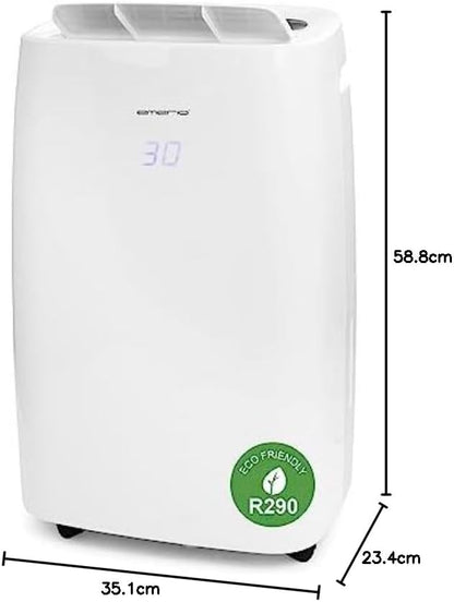 Emerio DH-122844 Luchtontvochtiger met R290, 20 l/dag, auto-stop indien vol, kamergrootte tot 40 m², led-display, timer, droogfunctie voor kleding, tegen vocht en schimmel, tank van 6 liter