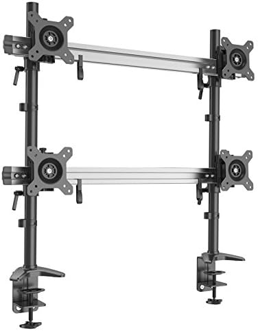 4-voudige Monitorarm – Monitorhouder – Monitorsteun – Monitorbeugel – Schermhouder – Voor 4 Schermen Van 15 Tot 27 Inch – VESA 75/100 Met Tafelklem