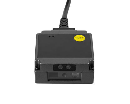 HD203 Industriële 1D/2D QR- en barcodelezer, metalen behuizing, USB, virtuele COM, automatisch en handmatig scannen, valbestendigheid tot 1,2 meter